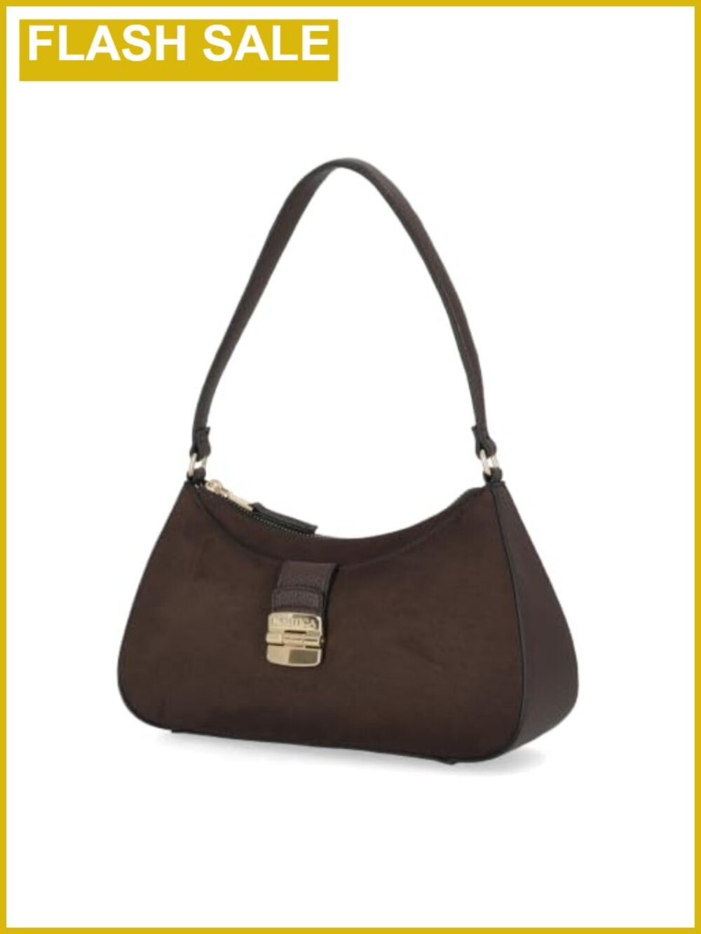 Vegan Leather Hobo Bag Women's Large Shoulder Handbag with Zipper Closure
